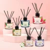 100ml Flameless Aromatherapy Essential Oil Lavender Rose Scented Fragrance Oil with Reed Diffuser Stick Room Air Freshener Decor