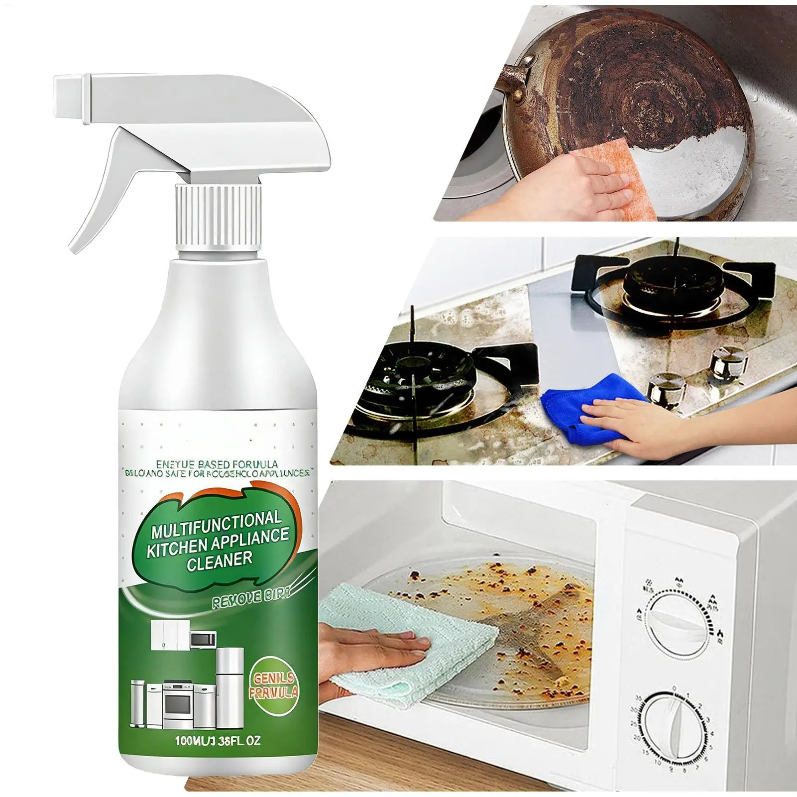 100ml Spray Foam Cleaner Gentle Multi-Purpose Stain Remover Kitchen Cleaning Spray Enzyme Cleaner Enzyme foam cleaner kitchen - Image 5