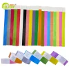 100pcs Colorful Neon Paper Wristbands Mixed Multicolor Waterproof Bracelet charms for Events Festivals,non-custom