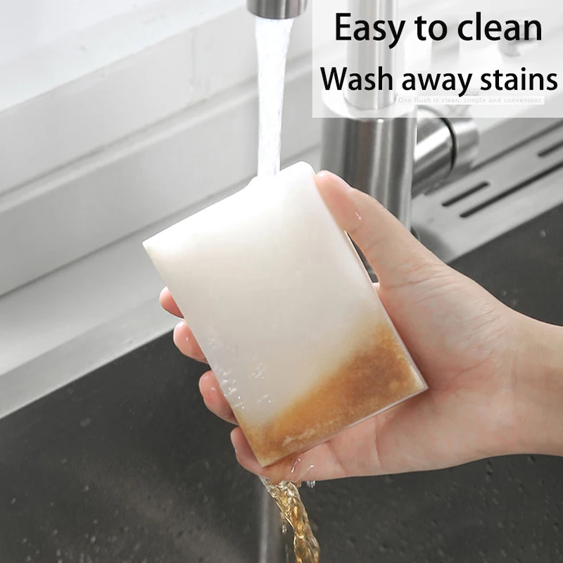 100x70x30mm Melamine Sponge White Magic Sponge Eraser Cleaner Cleaning Sponge for Kitchen Bathroom Office Cleaning Tools - Image 2