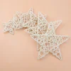 10/15/20cm Rattan Star Frame Artificial Flower Wreaths Christmas Decoration For Home DIY Handmade Door Hanging Wedding materials