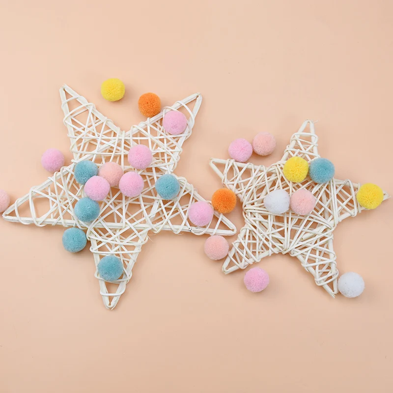 10/15/20cm Rattan Star Frame Artificial Flower Wreaths Christmas Decoration For Home DIY Handmade Door Hanging Wedding materials - Image 6