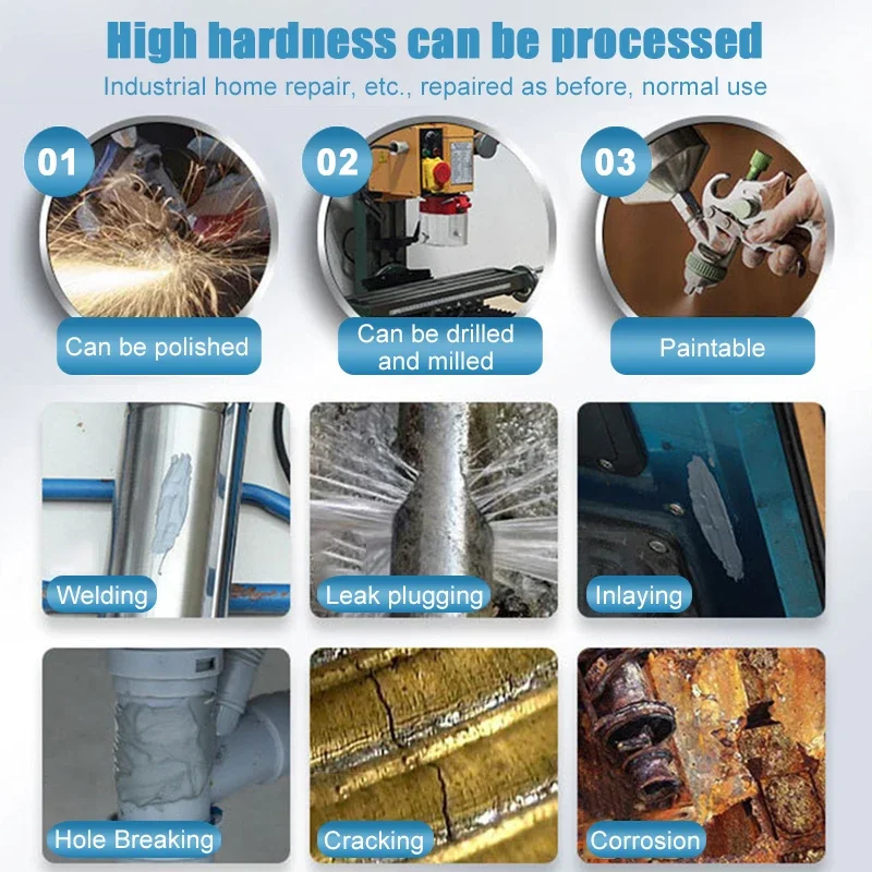 10/6/4/2Pcs Metal Repair Adhesive High Strength Bonding Sealant Weld Seam Metal Adhesive Heat Resistance Strong Casting AB Glue - Image 4
