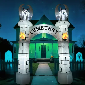 10FT Halloween Inflatables Outdoor Decorations, Halloween Inflatable Archway Blow Up Yard Decorations, Outdoor Lawn Decor