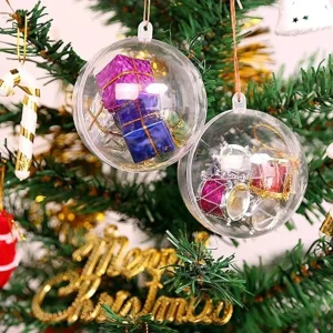 10PCS Christmas Tree DIY Ball Filling Decoration Hanging Decoration Wedding Party Festival Event Decoration Supplies