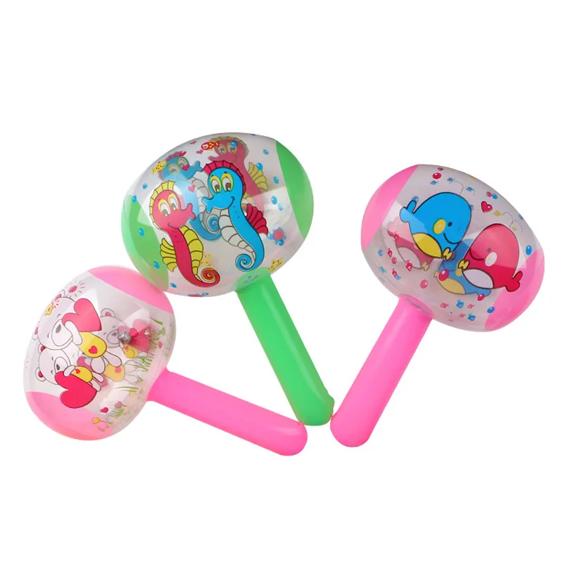 10Pcs Cartoon Animal 3D Inflatable Hammer with Bell Summer Beach Toys for Kids Birthday Party Favors Pinata Fillers Goodie Bag - Image 6