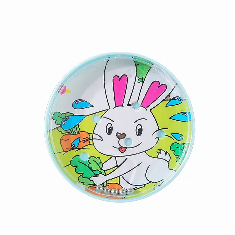10Pcs Cartoon Animal Round Balance Maze Ball Toys for Kids Birthday Baby Shower Party Favors Kindergarten Prizes Pinata Fillers - Image 5