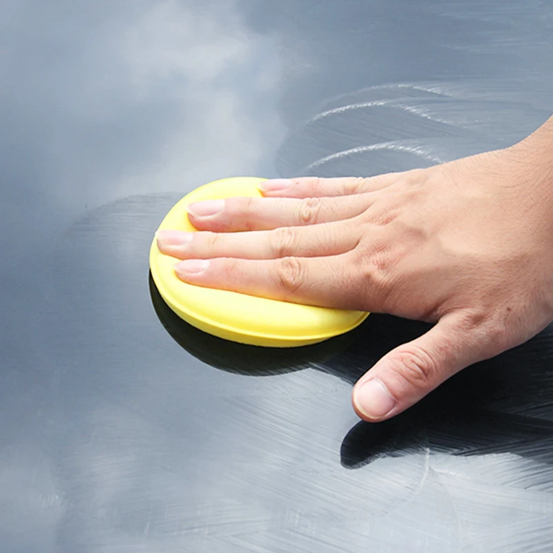 10Pcs Round Car Waxing Polish Wax Foam Sponge High Density Applicator Pads Cleaning Sponge Auto Detail Washing Car Cleaning Tool - Image 4