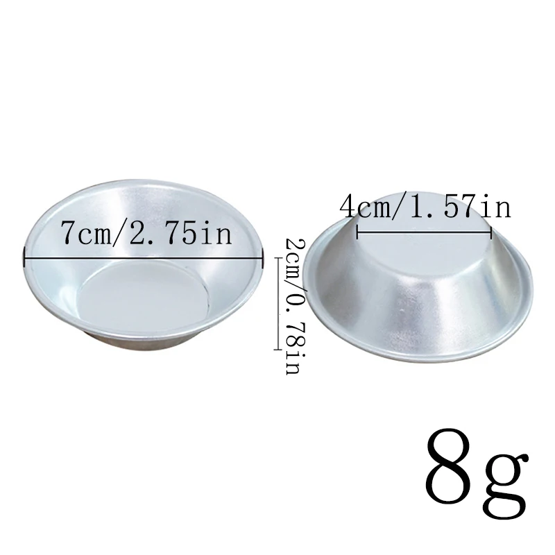 10pcs Nonstick Aluminum Alloy Egg Tart Mold Reusable Baking Accessories Cookie Pudding Mould Mooncake Mold Baking Tools - Image 3