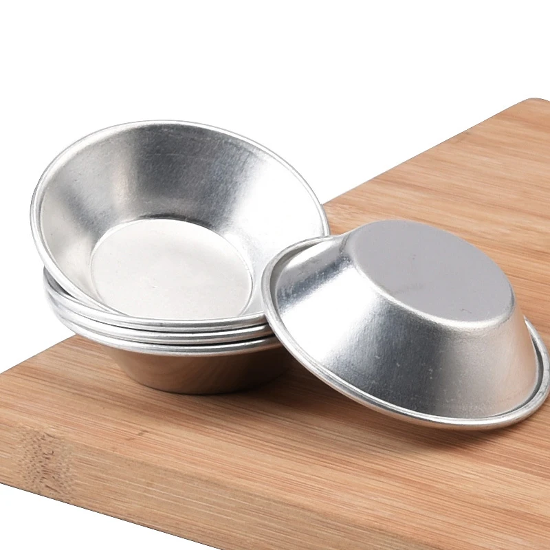 10pcs Nonstick Aluminum Alloy Egg Tart Mold Reusable Baking Accessories Cookie Pudding Mould Mooncake Mold Baking Tools - Image 6