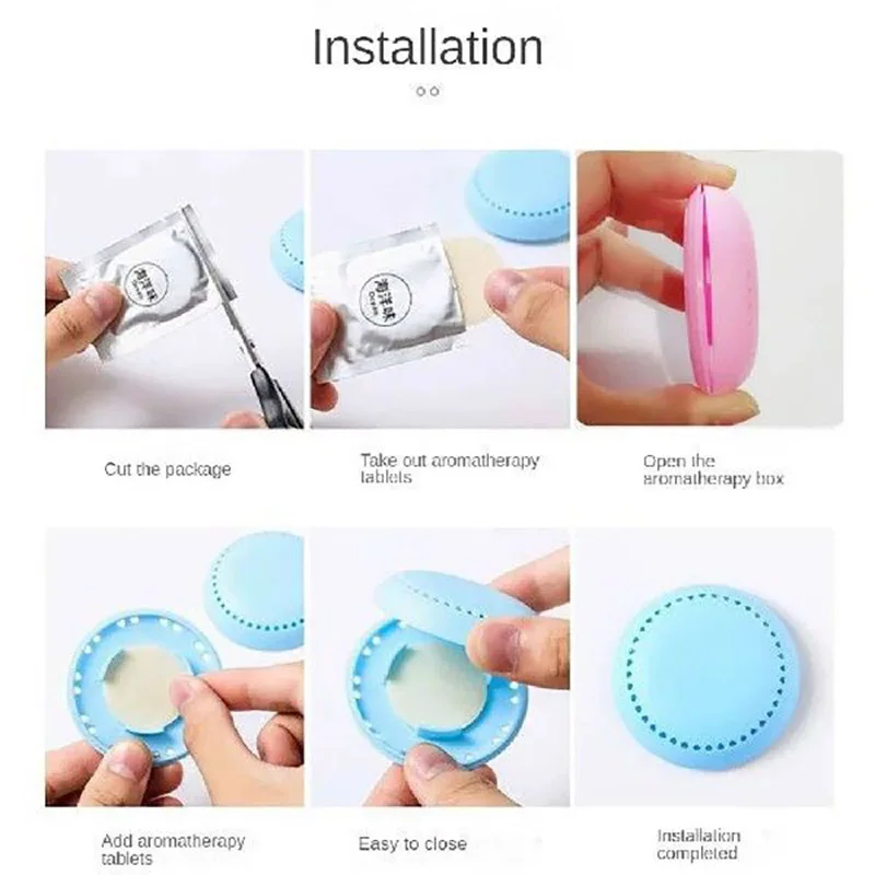 10pcs Toilet Air Deodorant Solid Round Fisher Aromatherapy Fragrance Lasting Deodorization Toilet Bedroom Wardrobe Car Home - Image 5