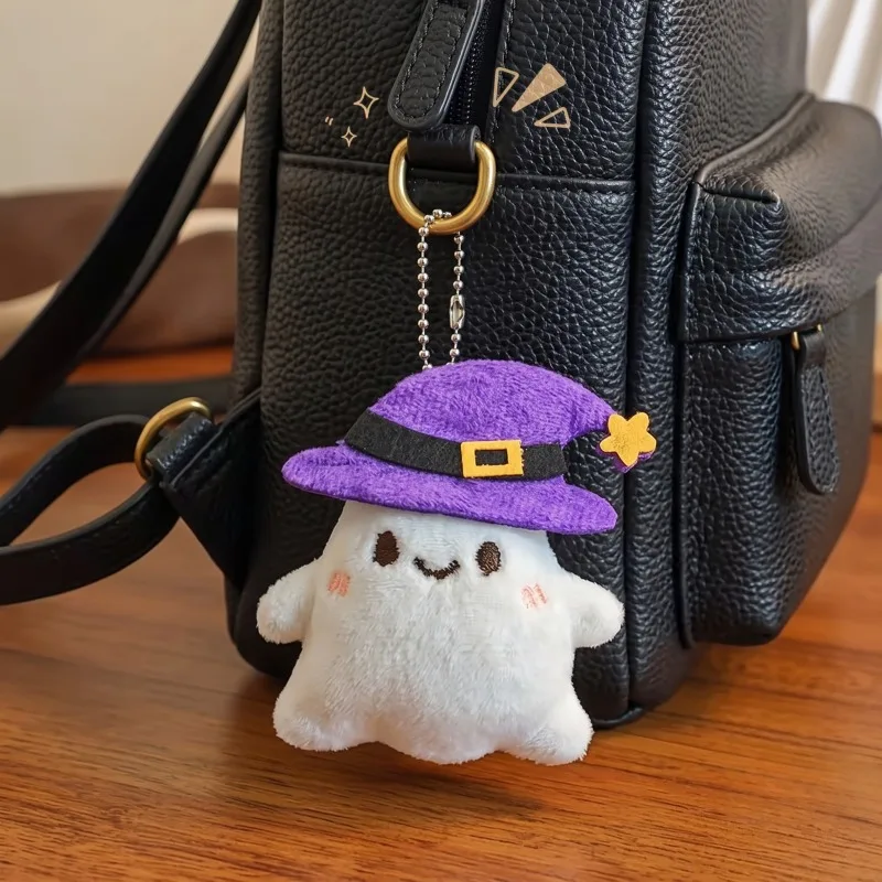 1/10pcs Halloween Cartoon Plush Keychains Bat Ghost Pumpkins Funny Bag Charm Car Backpack Pendant Festival Party Gifts Accessory - Image 3