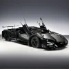 1:14 Black Sports Car Building Blocks Set 1000PCS+, Suitable for 14+, Educational Assembled Model, Home Decoration & Gift