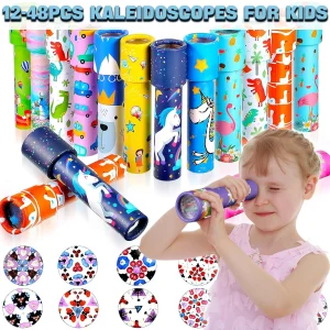 12-48pcs Classic Kaleidoscopes Kids Birthday Party Favor Vintage Educational Toy Stocking Stuffers Goodie Bag Fillers
