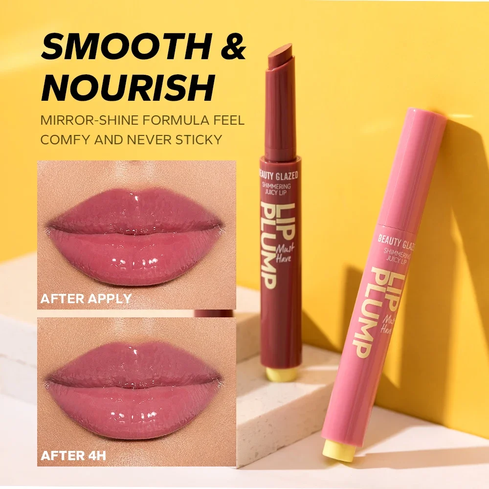 12 Color Beauty Glazed Shimmering Juicy Lipstick Set Moisturizing Nourishing Lip Plump for Women Girl's Gift Juicy Lip Makeup - Image 2