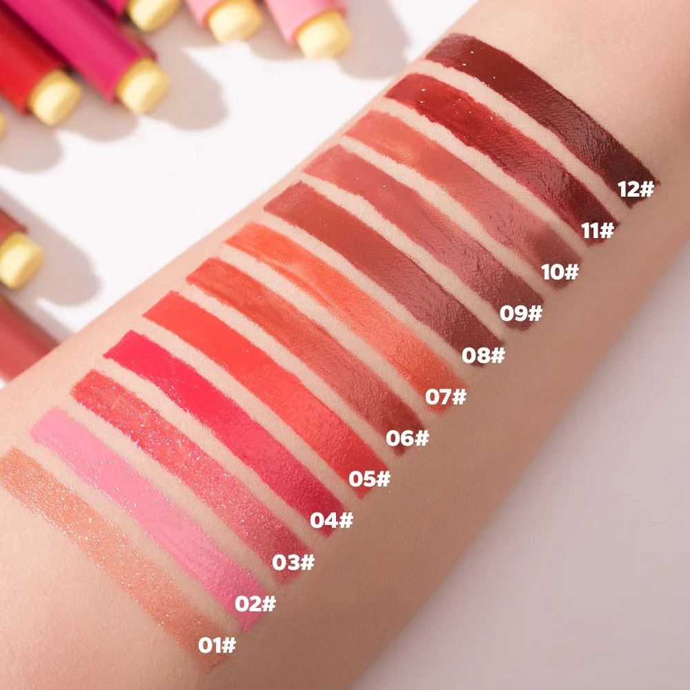 12 Color Beauty Glazed Shimmering Juicy Lipstick Set Moisturizing Nourishing Lip Plump for Women Girl's Gift Juicy Lip Makeup - Image 4