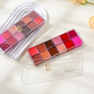 12 Color Lip Gloss Palette Makeup Moisturizing Lipstick Palette, Makeup And Cosmetic For Women Valentine's Day Gifts