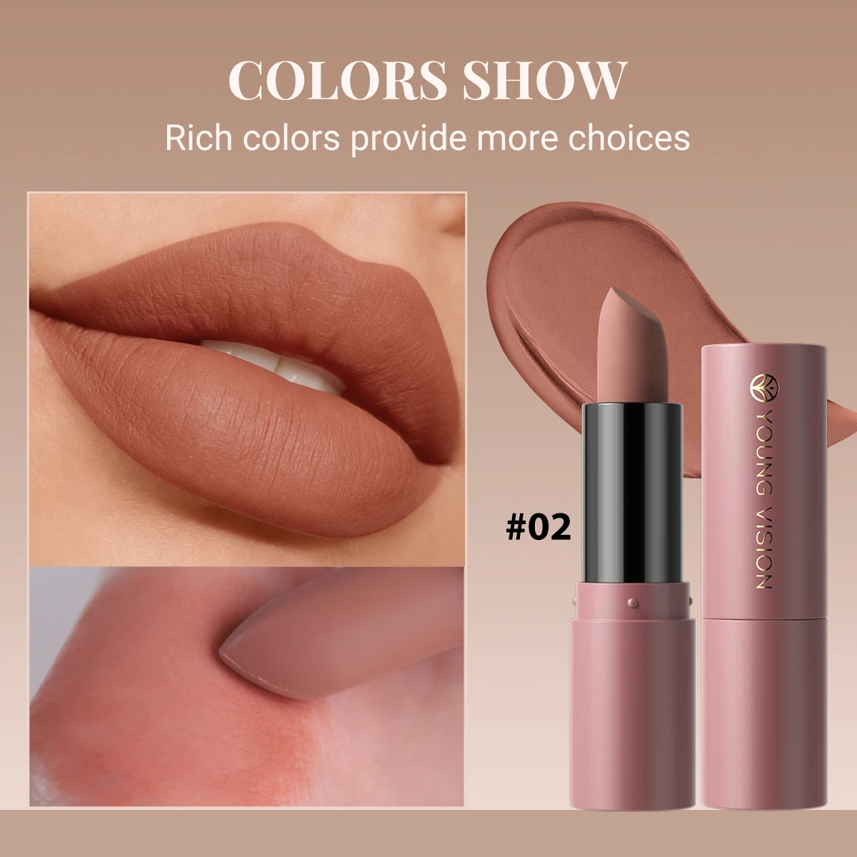 12-Color Matte Lipstick , Non-Fading, Non-Stick Cup Long-Lasting Velvet Finish, Smooth Matte Lip Color Waterproof Smudge-proof - Image 3