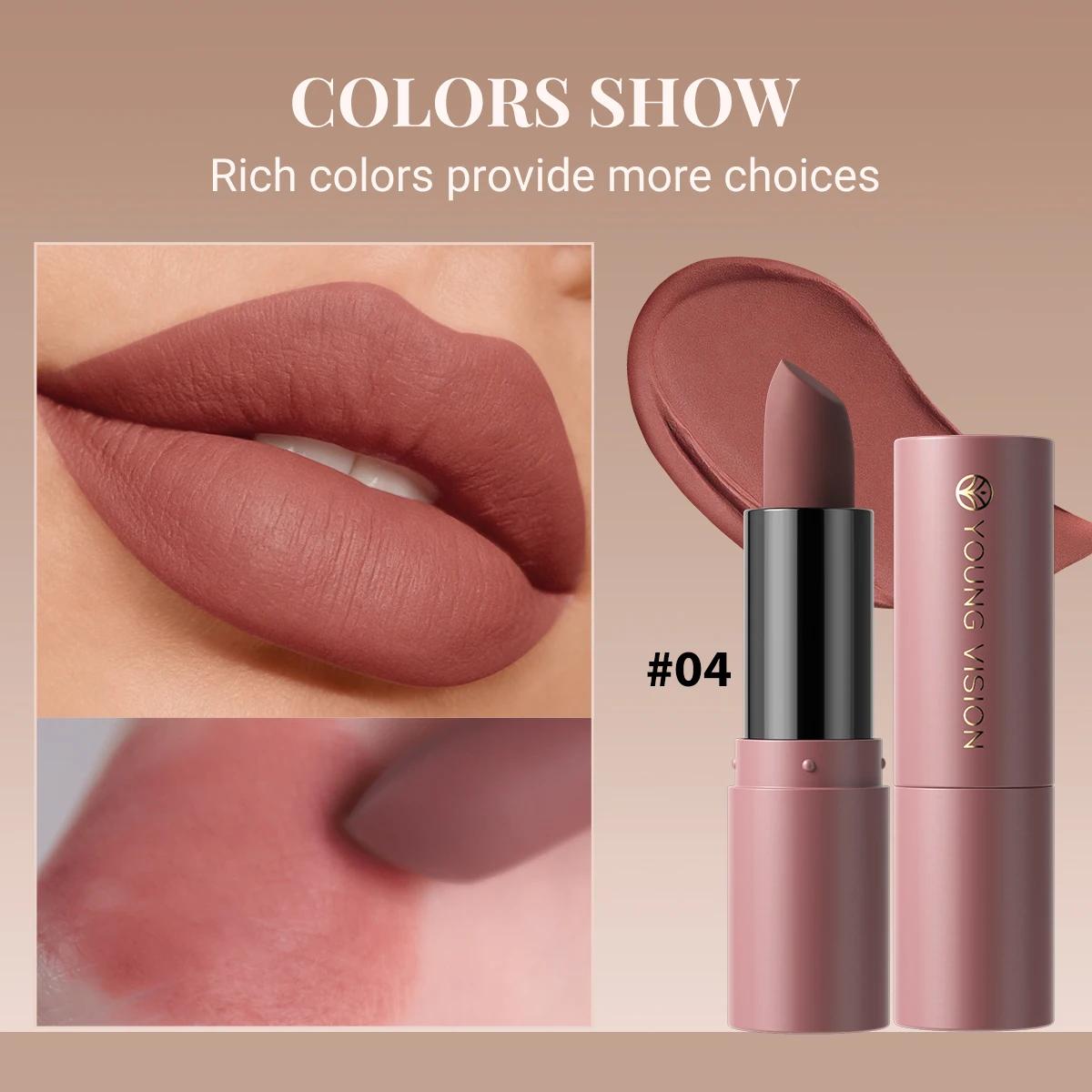 12-Color Matte Lipstick , Non-Fading, Non-Stick Cup Long-Lasting Velvet Finish, Smooth Matte Lip Color Waterproof Smudge-proof - Image 5