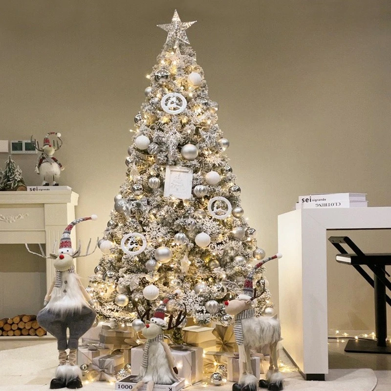 Snowfall Christmas Tree with Decorative Figurines for Home, Shop and Store Decorations, Luxury, 120-150cm - Image 5