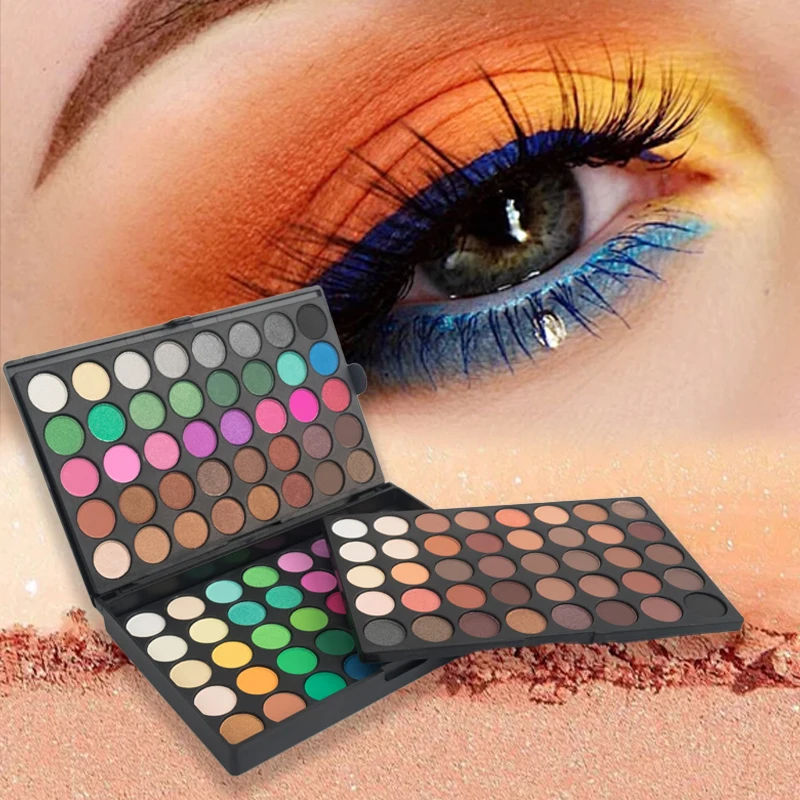 120 Color Eye Makeup,3-in-1 Eyeshadow Palette,Matte Shimmer Highly Pigmented Long Lasting Waterproof Eye Shadow for Festival - Image 2