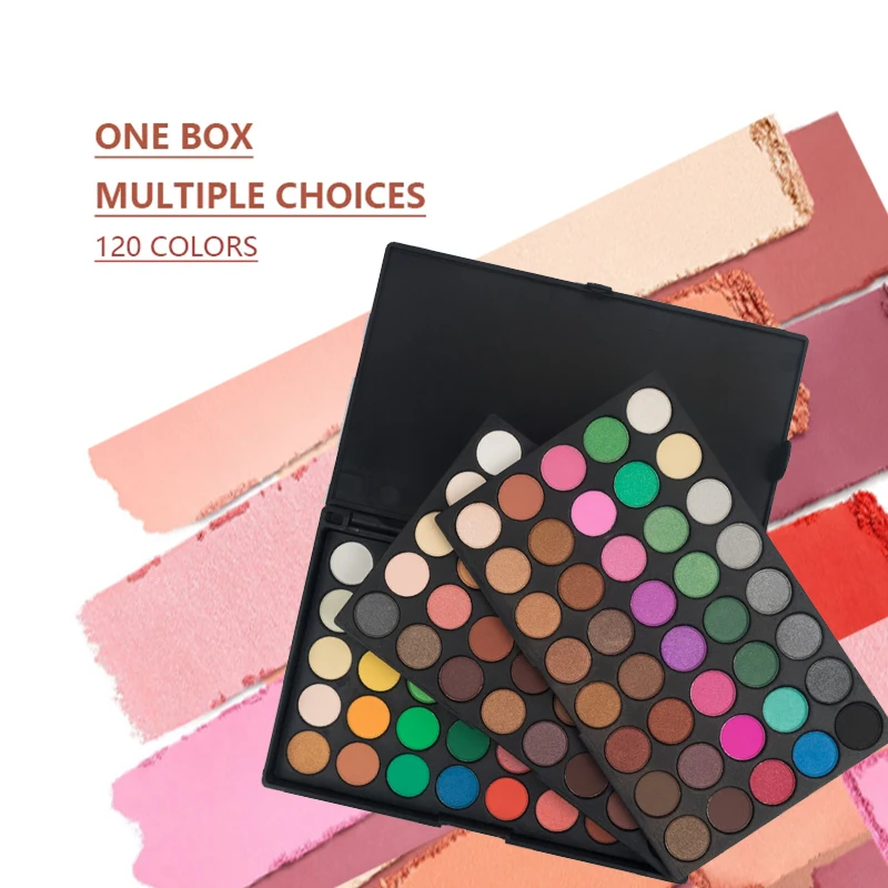 120 Color Eye Makeup,3-in-1 Eyeshadow Palette,Matte Shimmer Highly Pigmented Long Lasting Waterproof Eye Shadow for Festival - Image 4