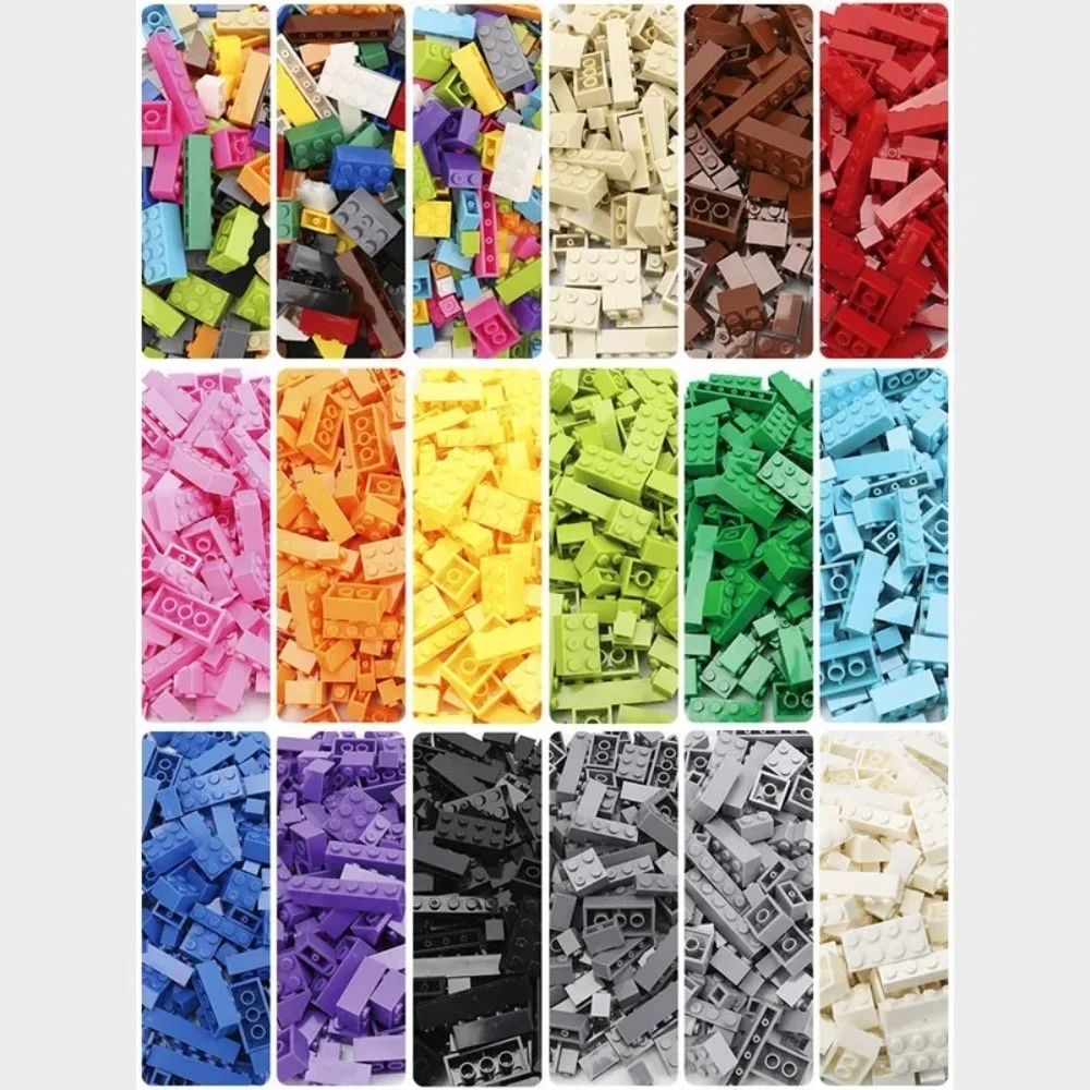 120/240PCS DIY Building Blocks Bulk Set City Classic Bricks Colorful Assembly Creative Toy Educational Interactive Toy for Kids - Image 2