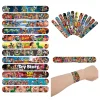 12/24Pcs Slap Bracelets Party Favors Gifts Snap Band Supplies Children's Birthday Souvenirs Baby Shower Christmas Stocking Fille