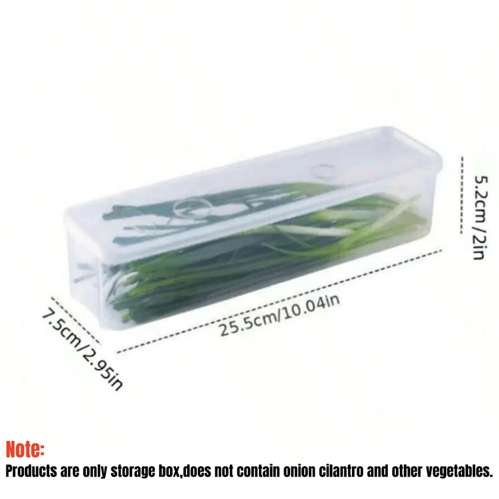 1/2/4Pcs Refrigerator Storage Boxes With Lid Plastic Fresh Keeping Box Kitchen Scallions Cilantro Eggs Noodles Sealed Container - Image 6
