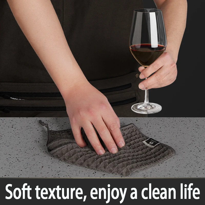 1/2/4pc Cleaning Towel Coffee Bar Barista Super Absorbent Microfiber Cleaning Cloth for Kitchen Home Coffee Machine Cleaner MB01 - Image 3