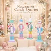 12CM Christmas Nutcracker Soldier Puppet Candy Series Combination Craft Christmas Tree Pendant Family Festival Decoration Gift