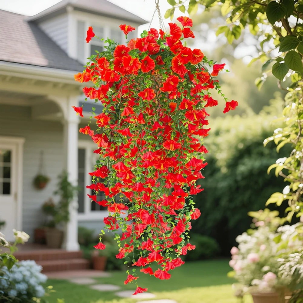 1/2Pcs Artificial Flowers Vine Morning Glory Wedding Home Room Table Festival Decor Halloween Outdoor Yard Garden Arch DIY Gifts - Image 6