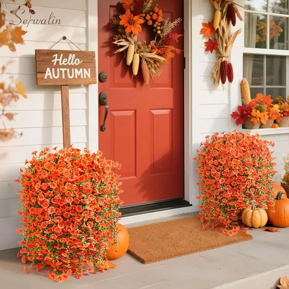 1/2Pcs Artificial Flowers Vine Morning Glory Wedding Home Room Table Festival Decor Halloween Outdoor Yard Garden Arch DIY Gifts - Image 5