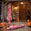 1/2Pcs Halloween Decor Creepy Bloody Dead Body Prop Haunted House Indoor Outdoor Scary Fake Corpse Spider Web Hanging Decoration