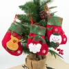 12Pcs Reusable Christmas Sock Bags Tear-Resistant Gift Stockings for Candies Chocolates Small Presents Home Party Decoration