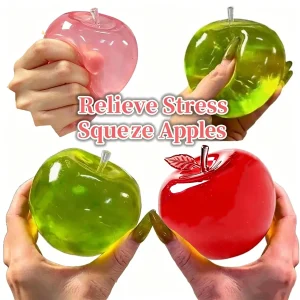 1/2Pcs Squishy Fruit Apple Fidget Toy Squeeze Stress Relief Hand Toy Anti-Anxiety Fruit Stretchy Slow Rising Toy Creative Gift