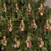 12pcs 2D Flat Wooden Christmas Nutcracker Soldier Ornament Xmas Tree Hanging Pendant Navidad Christmas Decor 2026 New Year Gifts