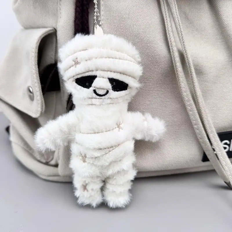 1/2pcs Halloween Funny Skull Mummy Plush Toy Creative Stuffed Doll Keychain Bag Pendant Key Hanging Decor Fun Holiday Gifts - Image 6