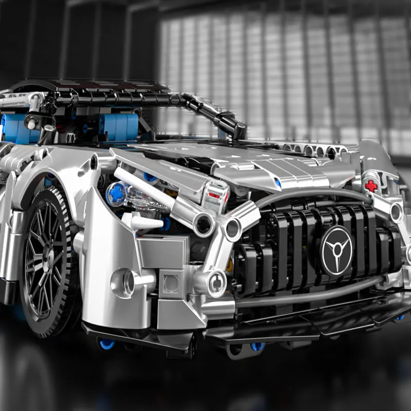 1310 PCS Racing Car Building Blocks Set, 1:14 Scale Technical Sports Vehicle Model Kit for Adults, Assembly Toys Birthday Gifts - Image 3