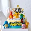 13Pcs/set Pokemon Cake Topper Pikachu Anime Figure Party Happy Birthday Pokemon Cake Decoration Supplies Ornaments Gift
