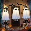 1/3pcs Halloween LED Light Up Witch Ghost Hanging Horror Ornaments Lamp for Home Outdoor Yard Halloween Party Decoration Gifts