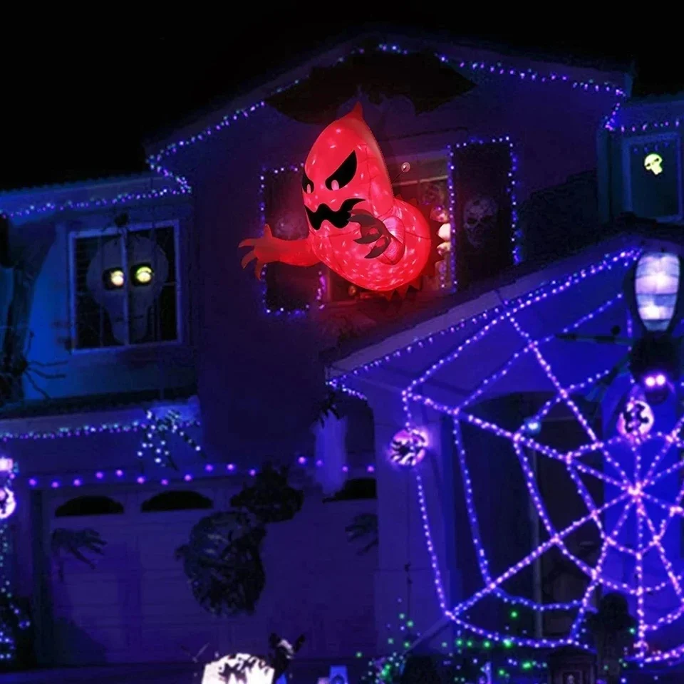 140cm Halloween Ghost Scary Inflatable Giant Blow Up Foldable Phantom Unique Coming Party Outside Yard Garden Lawn Decor Prop - Image 4
