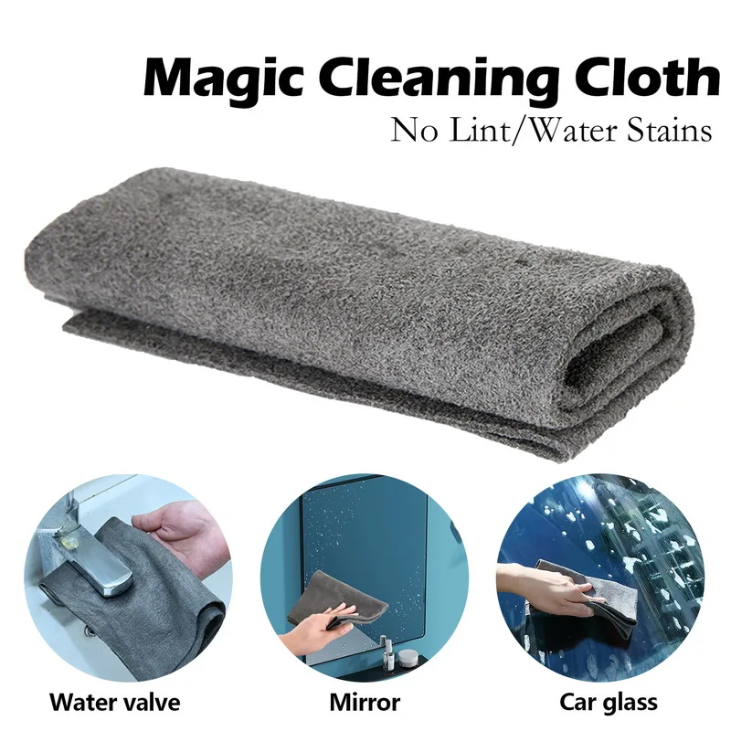 1/5/10Pcs Thickened Magic Cleaning Glass Cloth Reusable Microfiber Glass Windows Streak Free Reusable All-Purpose Cleaning Cloth - Image 4