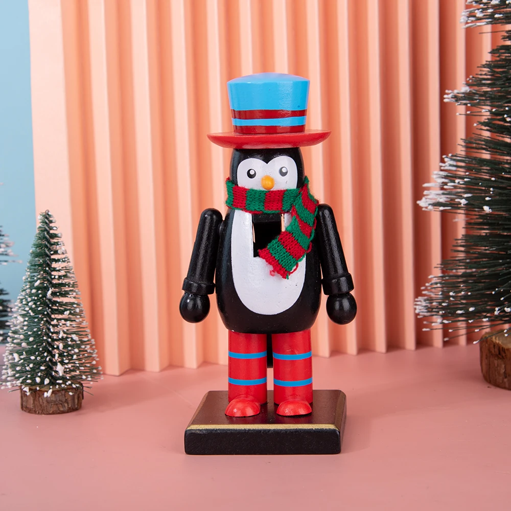 15CM Snowman Gingerbread Nutcracker Puppet Soldier Christmas Ornament Pendant Home Creative Arts Crafts Ornament Holiday Gifts - Image 4