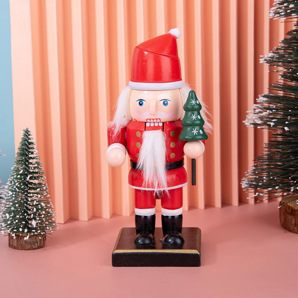 15CM Snowman Gingerbread Nutcracker Puppet Soldier Christmas Ornament Pendant Home Creative Arts Crafts Ornament Holiday Gifts - Image 3