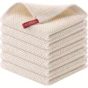 1/5pcs Towel Soft Absorbent Dishcloth Kitchen Dish Rags Honeycomb Breathable Face Wash Towel Household Cleaning Wash Cloth