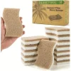 1/6/12Pcs Natural Kitchen Sponge Cellulose and Coconut Scrubber for Dishes Pack of Household Cleaning Sponges White