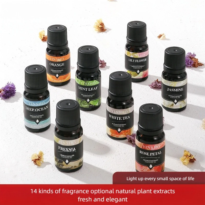 17 Flavors 10ml Essential Oils For Aroma Diffuser AirHumidifier Home Water-soluble Lavender Rose Eucalyptus White Peach Oolong - Image 2