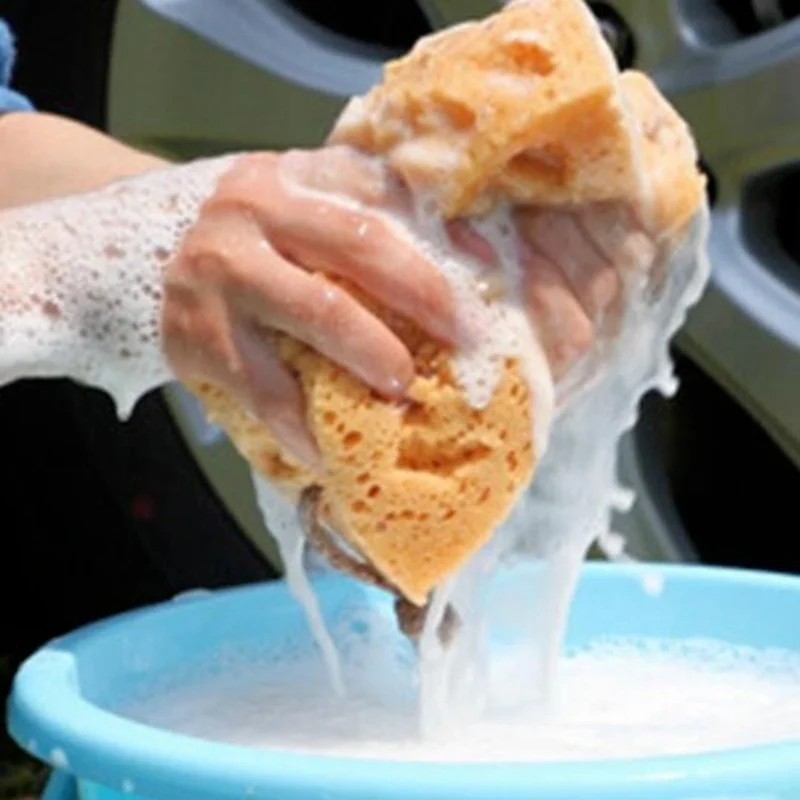 17*11*9 CM Car wash sponge block car motorcycle cleaning supplies large size Honeycomb sponge brush dusting car cleaning tool - Image 3