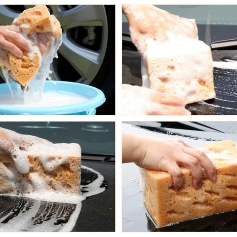 17*11*9 CM Car wash sponge block car motorcycle cleaning supplies large size Honeycomb sponge brush dusting car cleaning tool - Image 6
